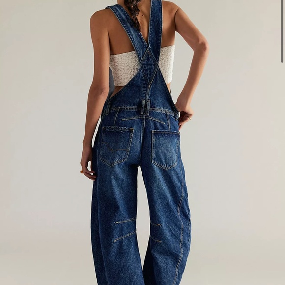Free People Barrel Overalls - Picture 1 of 6